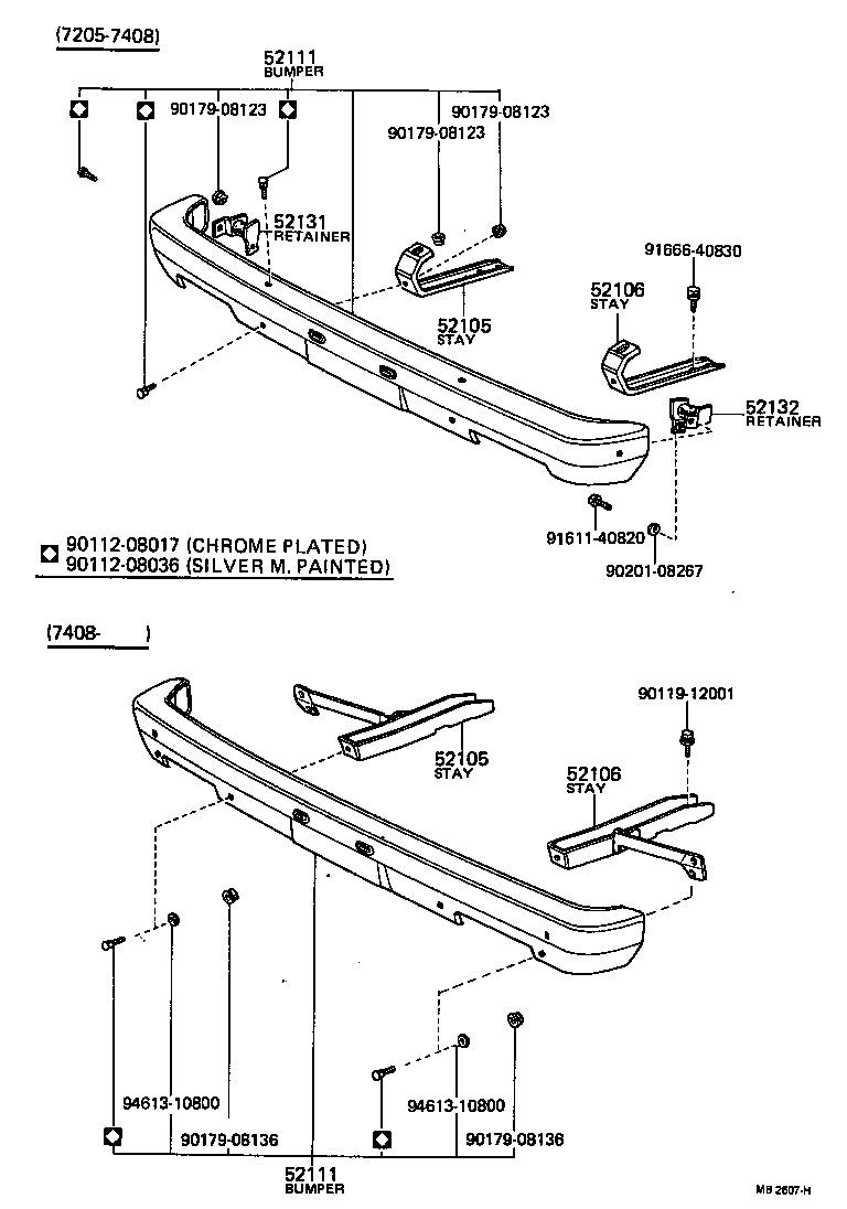  HILUX |  FRONT BUMPER BUMPER STAY