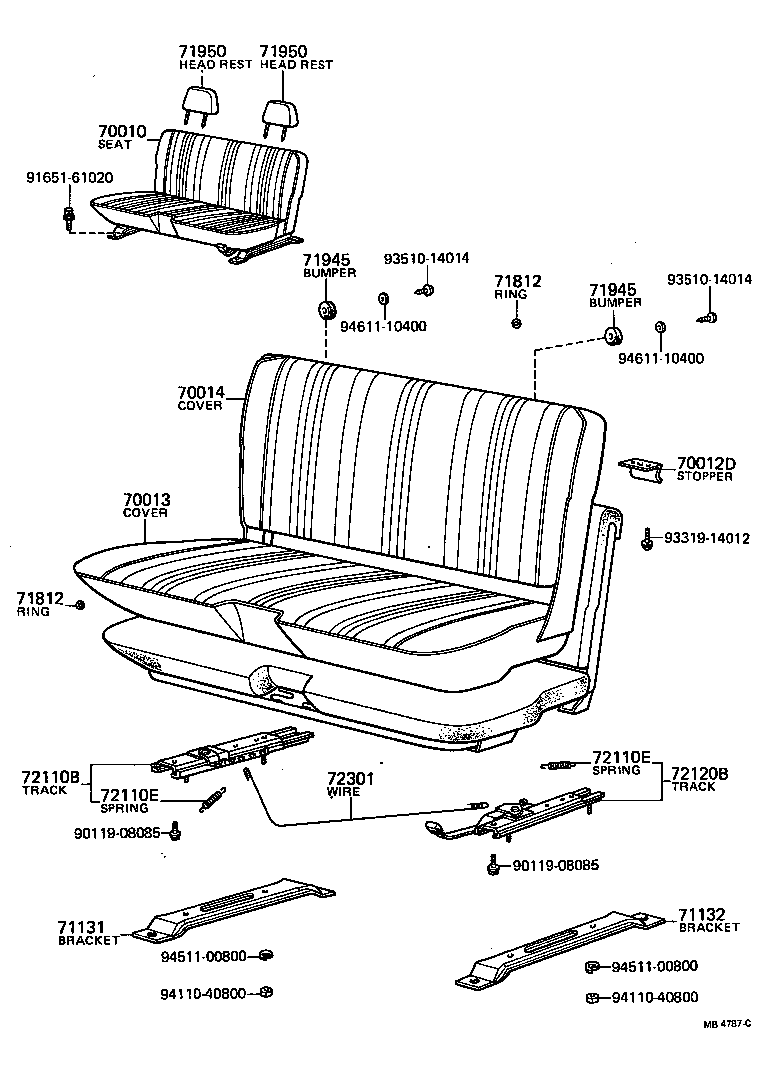  HILUX |  SEAT SEAT TRACK