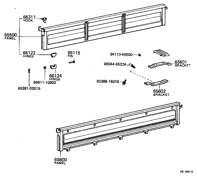  LITEACE |  REAR BODY SIDE PANEL