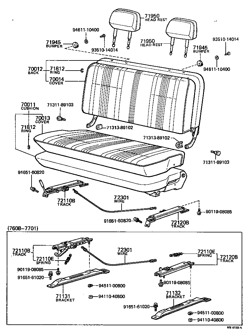  HILUX |  SEAT SEAT TRACK