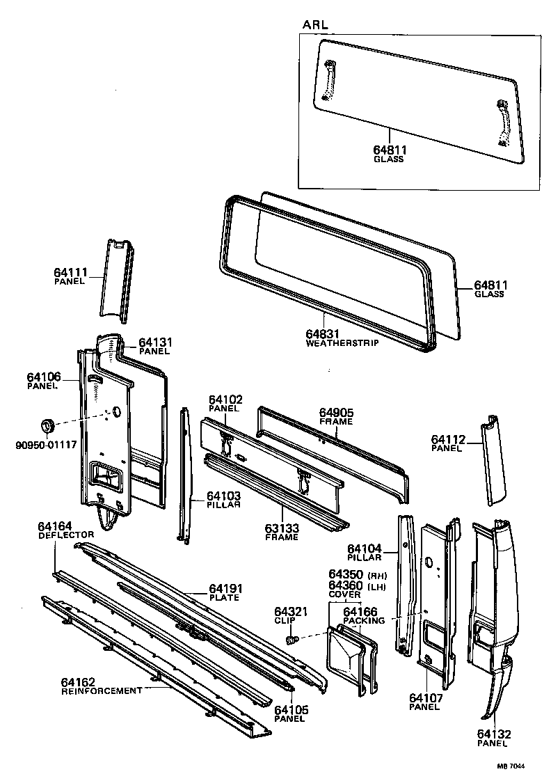  COASTER |  ROOF PANEL BACK PANEL