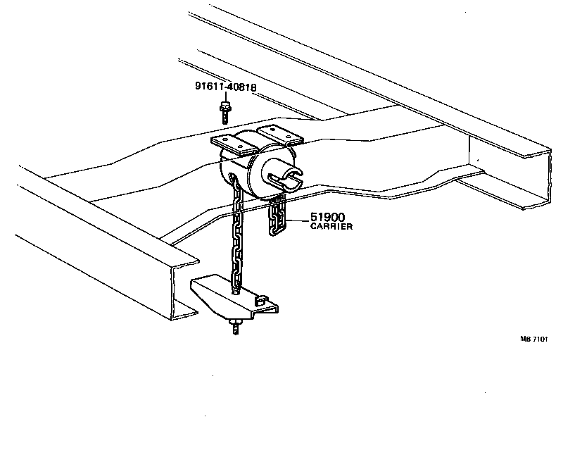  COASTER |  SPARE WHEEL CARRIER