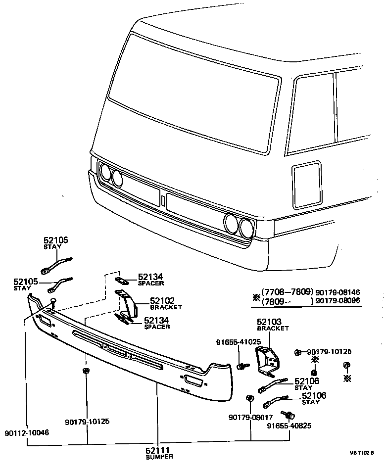  COASTER |  FRONT BUMPER BUMPER STAY