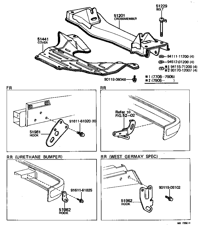  CARINA |  SUSPENSION CROSSMEMBER UNDER COVER