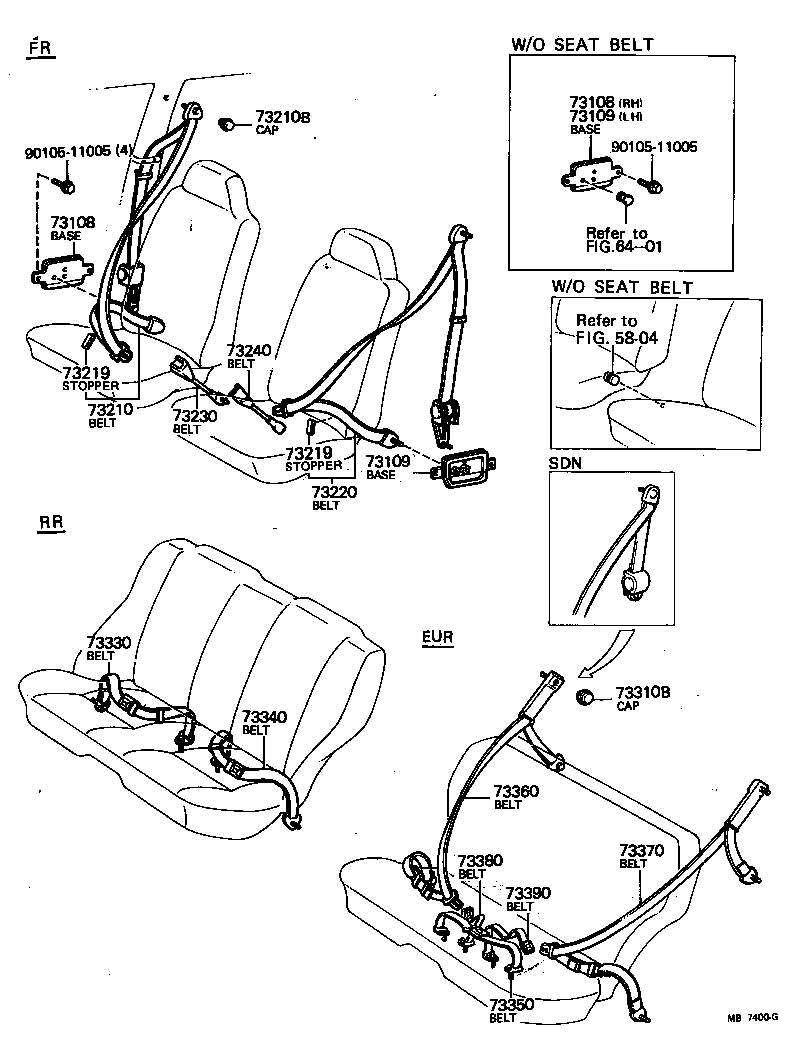  CARINA |  SEAT BELT CHILD RESTRAINT SEAT