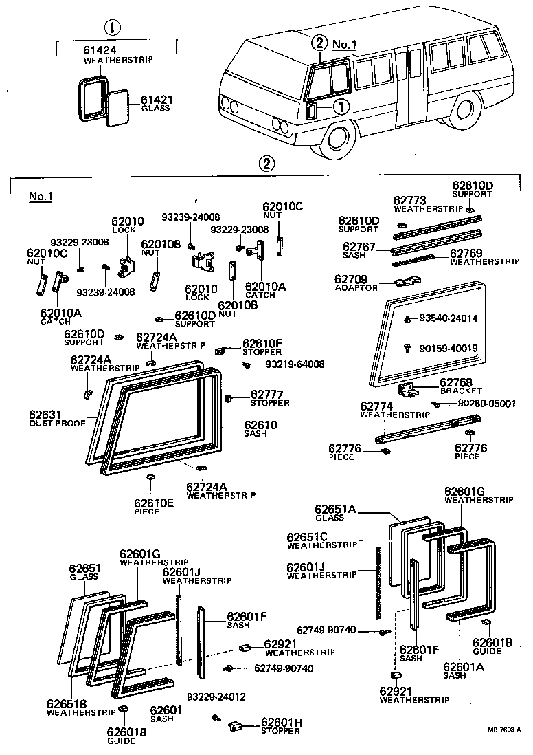  COASTER |  SIDE WINDOW