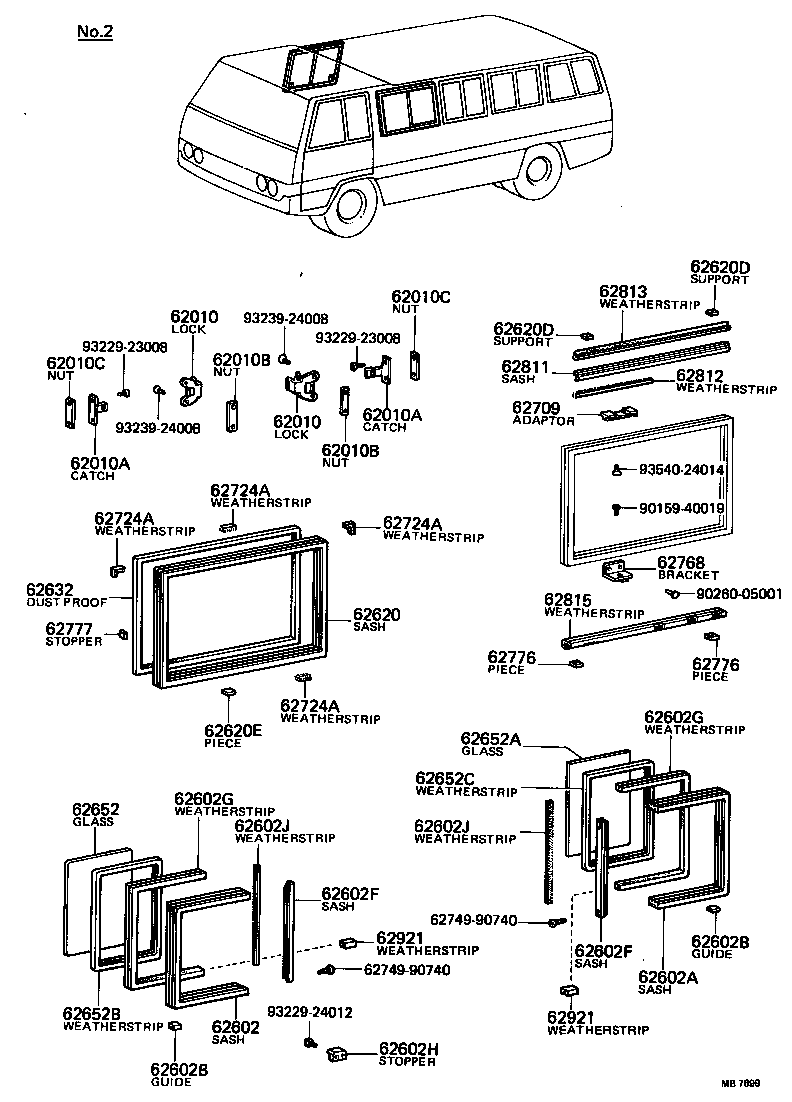  COASTER |  SIDE WINDOW