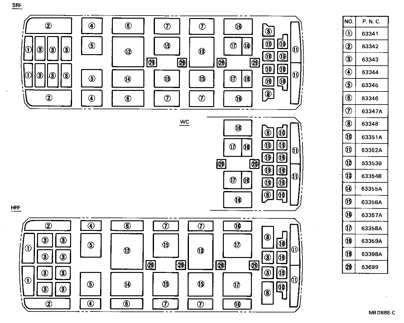  COASTER |  ROOF HEADLINING SILENCER PAD