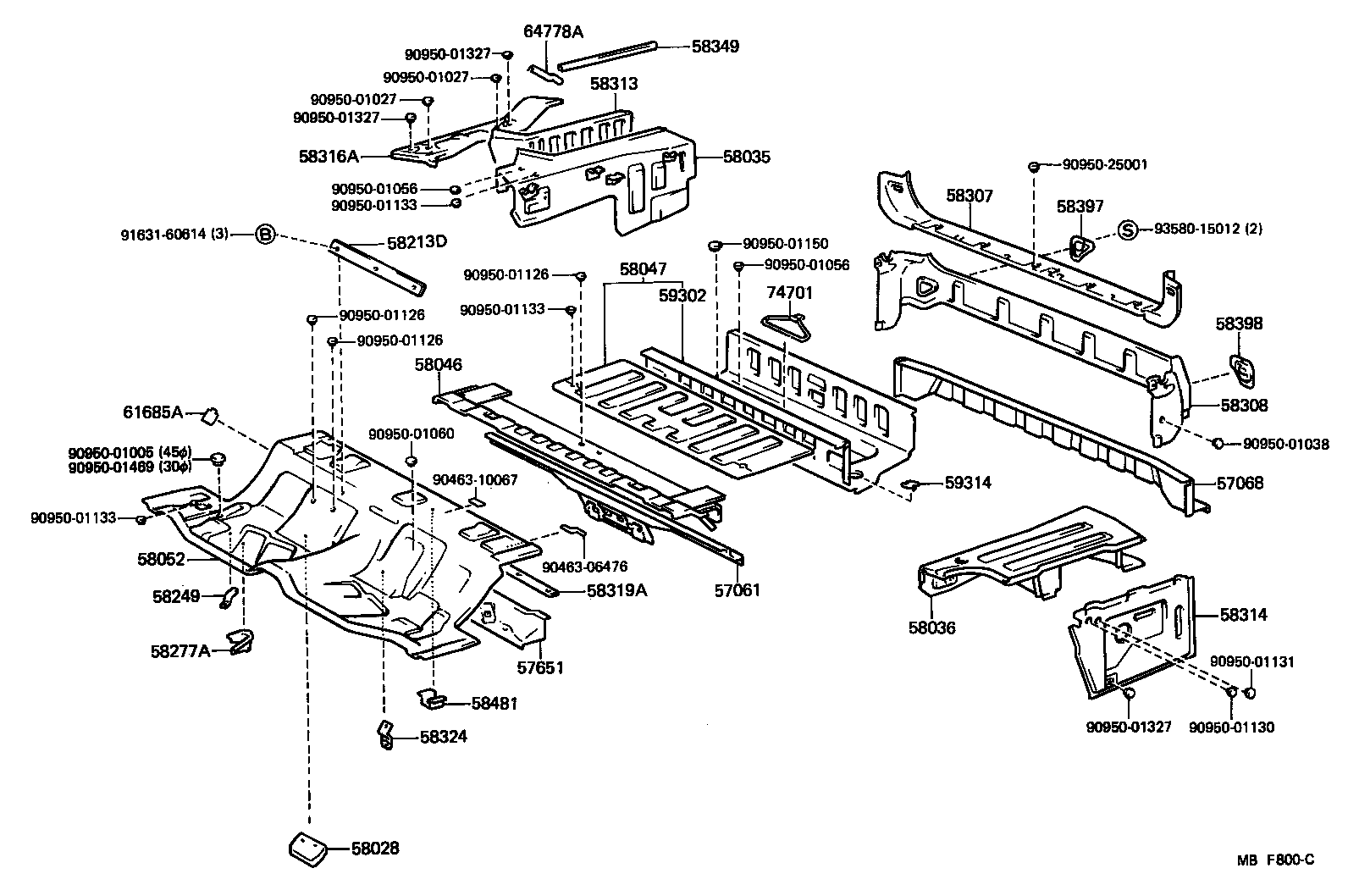  CROWN |  FLOOR PAN LOWER BACK PANEL