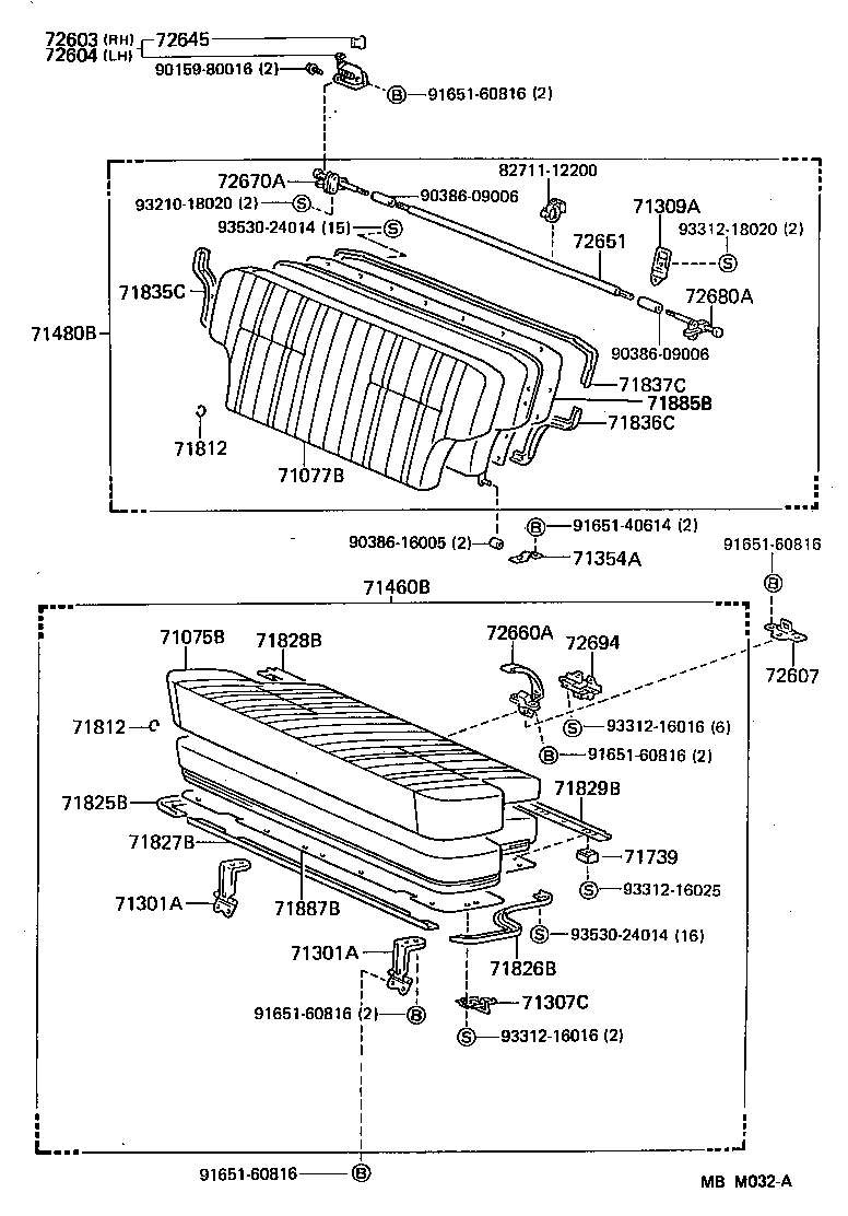  LAND CRUISER 60 62 |  SEAT SEAT TRACK