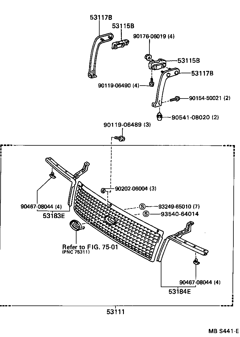  LS400 |  RADIATOR GRILLE