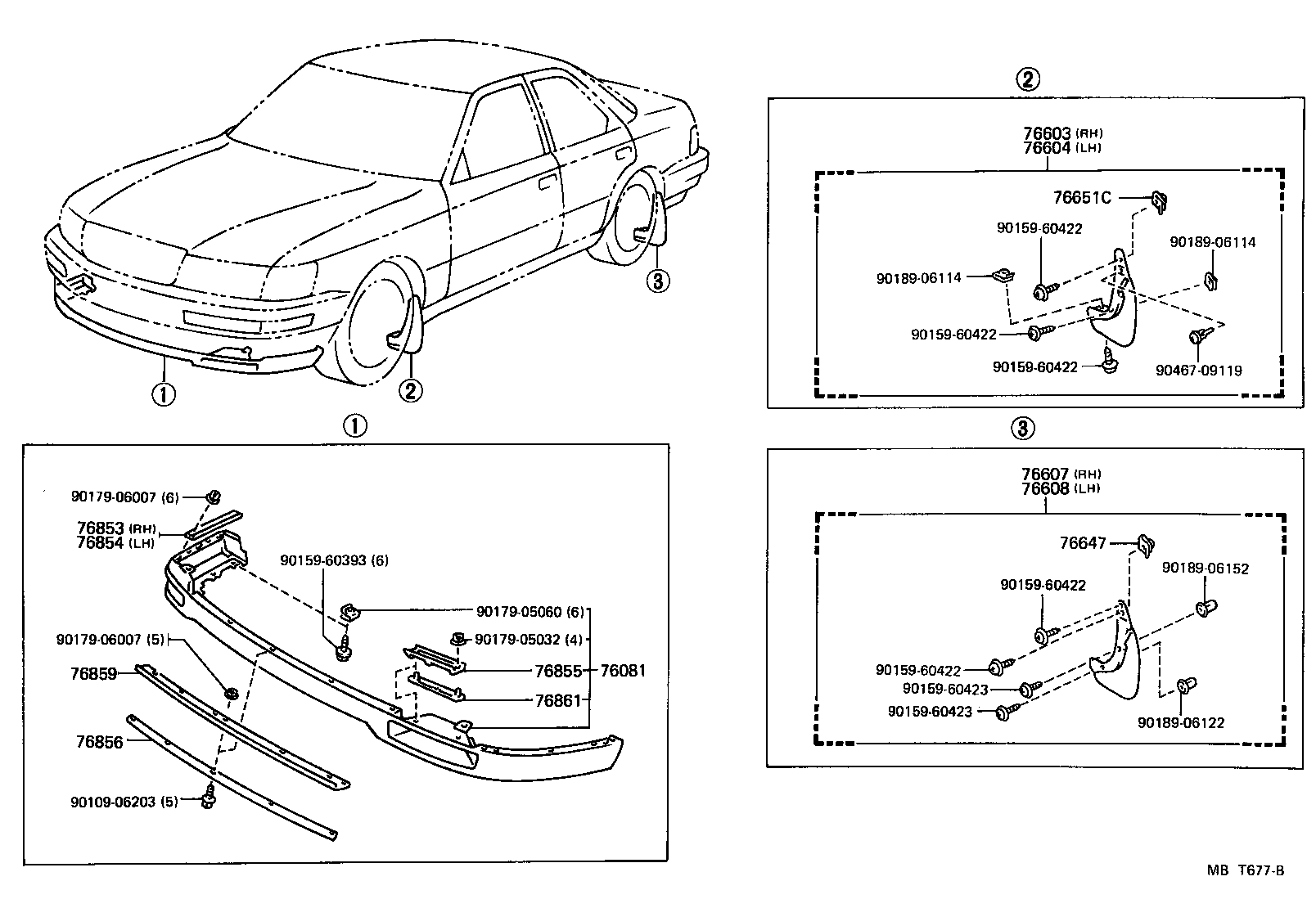  LS400 |  MUDGUARD SPOILER