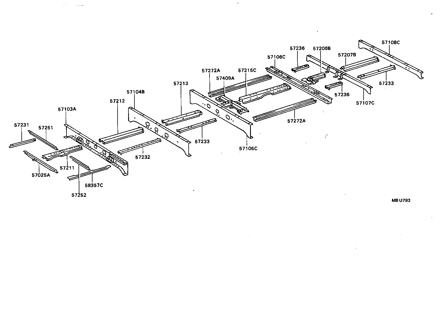  COASTER |  REAR FLOOR PANEL REAR FLOOR MEMBER