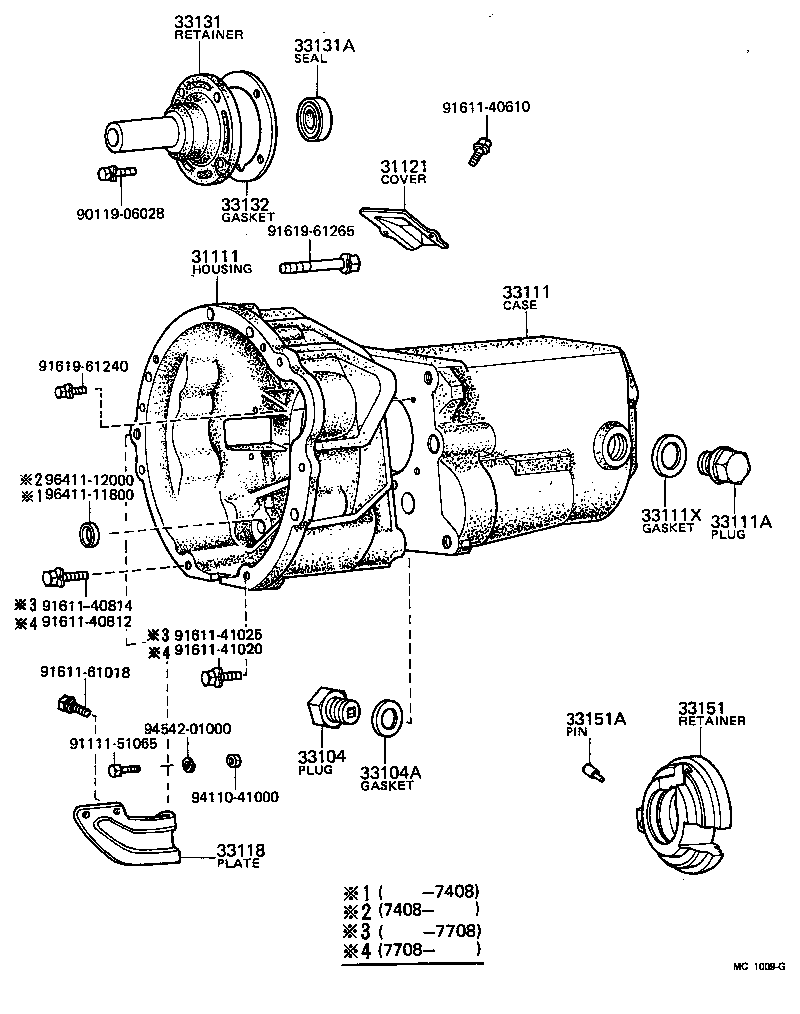  LITEACE |  CLUTCH HOUSING TRANSMISSION CASE MTM