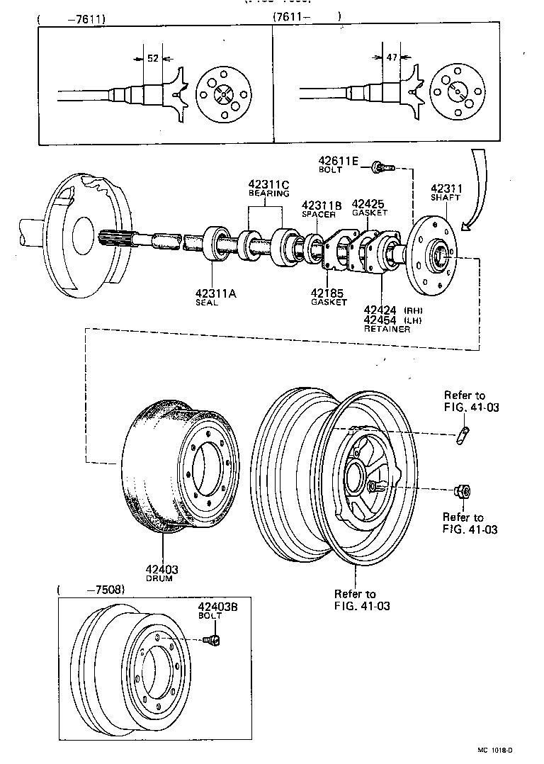  LITEACE |  REAR AXLE SHAFT HUB