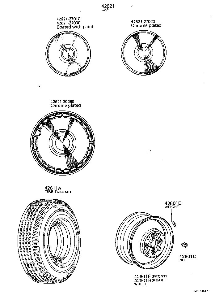  LITEACE |  DISC WHEEL WHEEL CAP