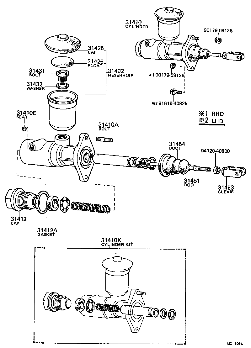  HILUX |  CLUTCH MASTER CYLINDER