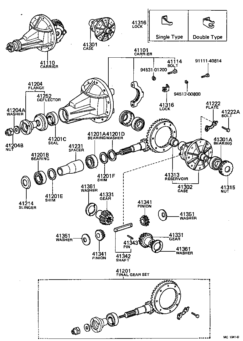  LITEACE |  REAR AXLE HOUSING DIFFERENTIAL