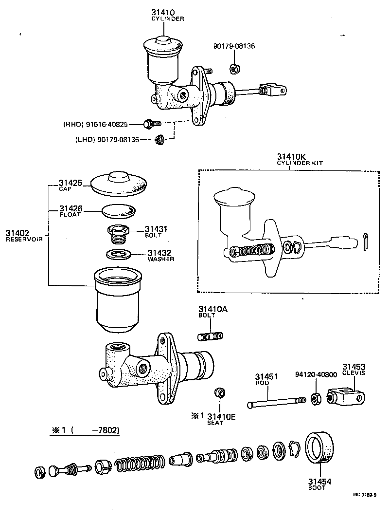  HILUX |  CLUTCH MASTER CYLINDER