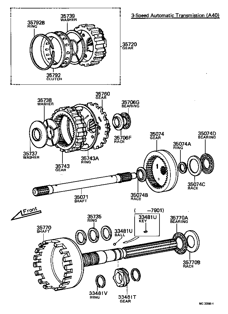  CARINA |  PLANETARY GEAR REVERSE PISTON COUNTER GEAR ATM