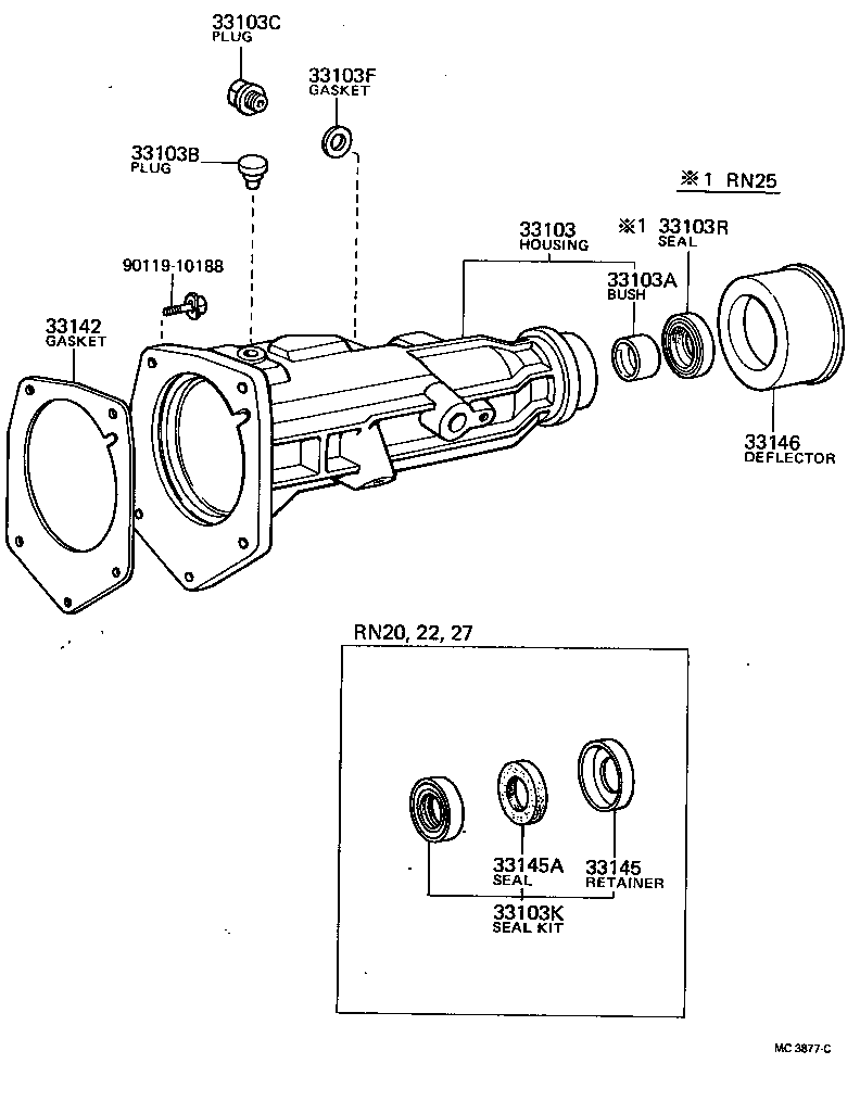  HILUX |  EXTENSION HOUSING MTM