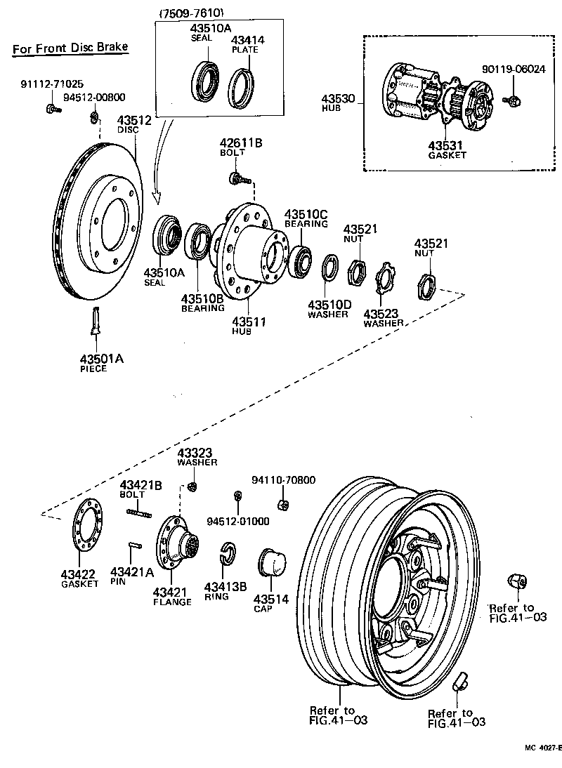  LAND CRUISER 40 |  FRONT AXLE HUB