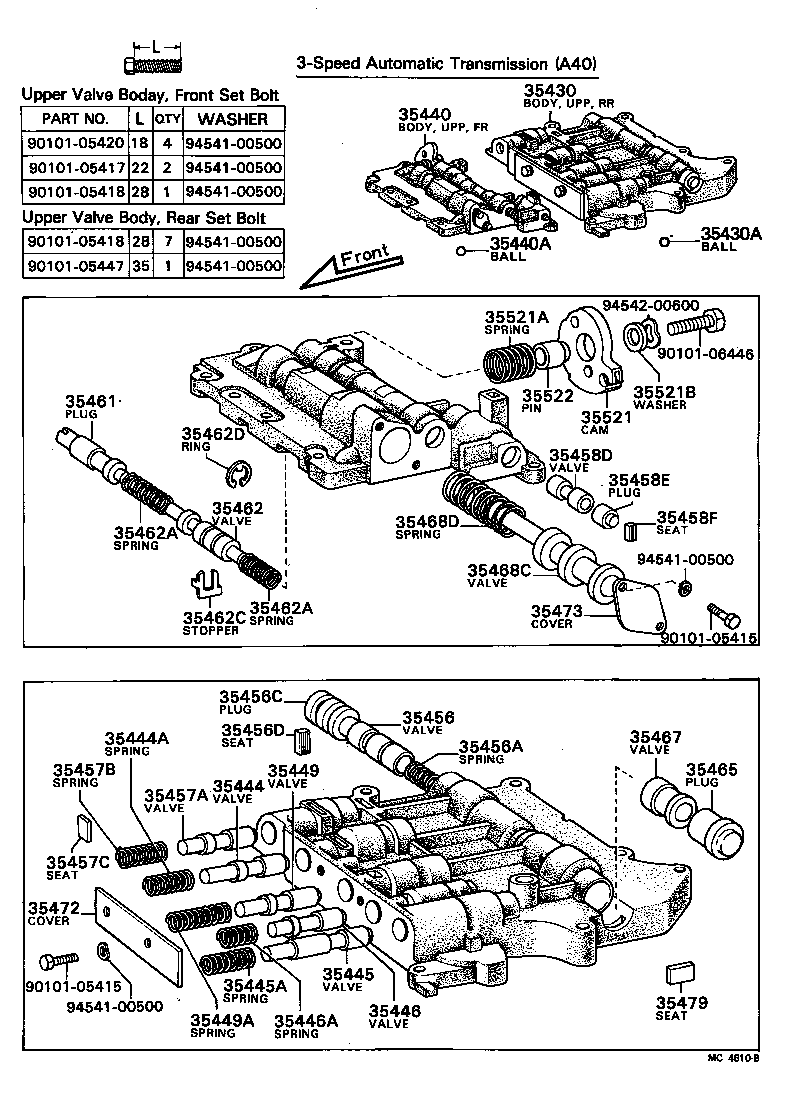  CARINA |  VALVE BODY OIL STRAINER ATM