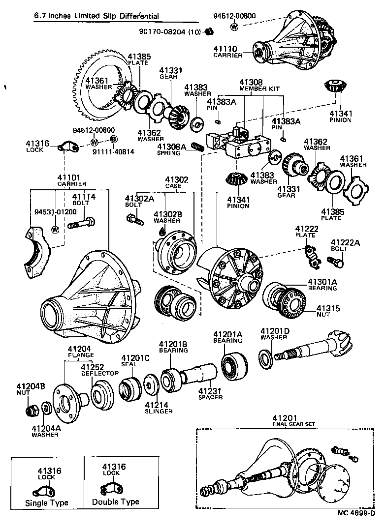  COROLLA |  REAR AXLE HOUSING DIFFERENTIAL