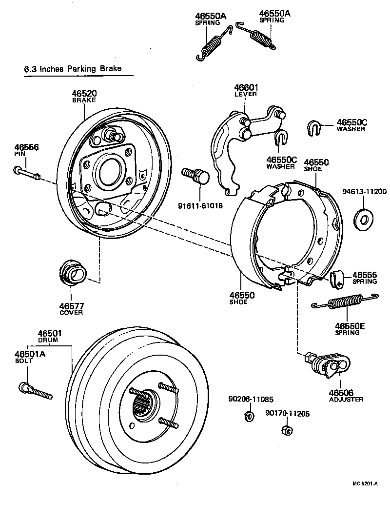  COASTER |  PARKING BRAKE CABLE