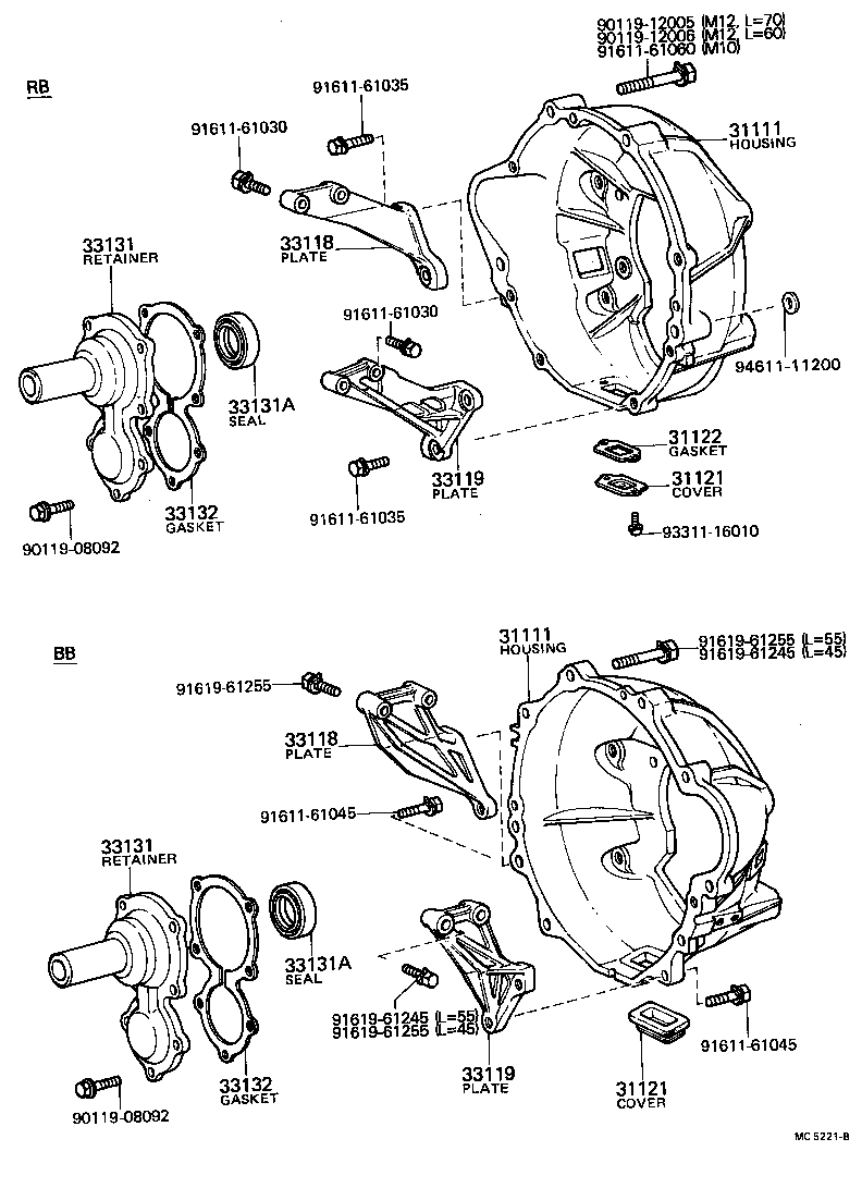  COASTER |  CLUTCH HOUSING TRANSMISSION CASE MTM