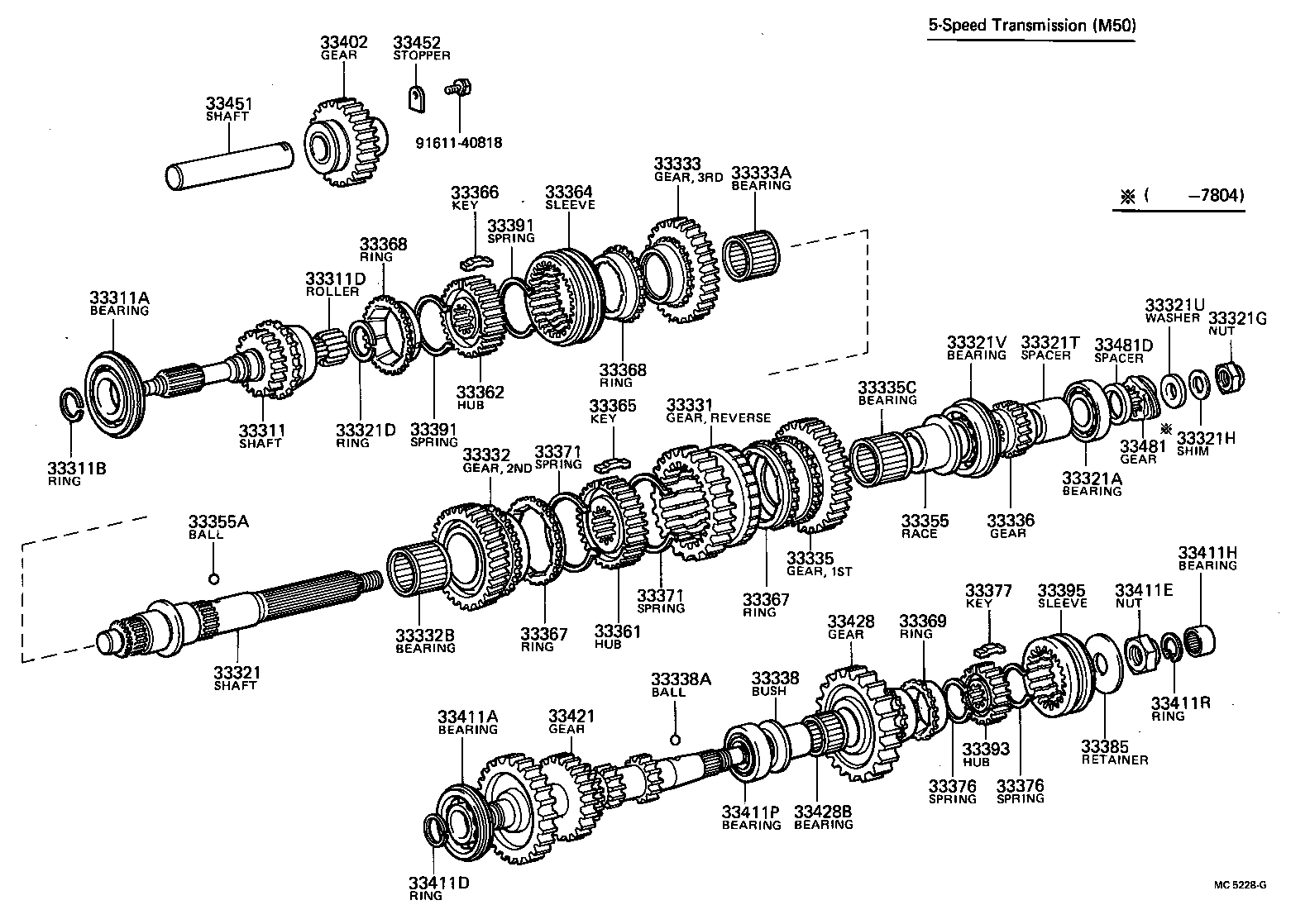  COASTER |  TRANSMISSION GEAR MTM