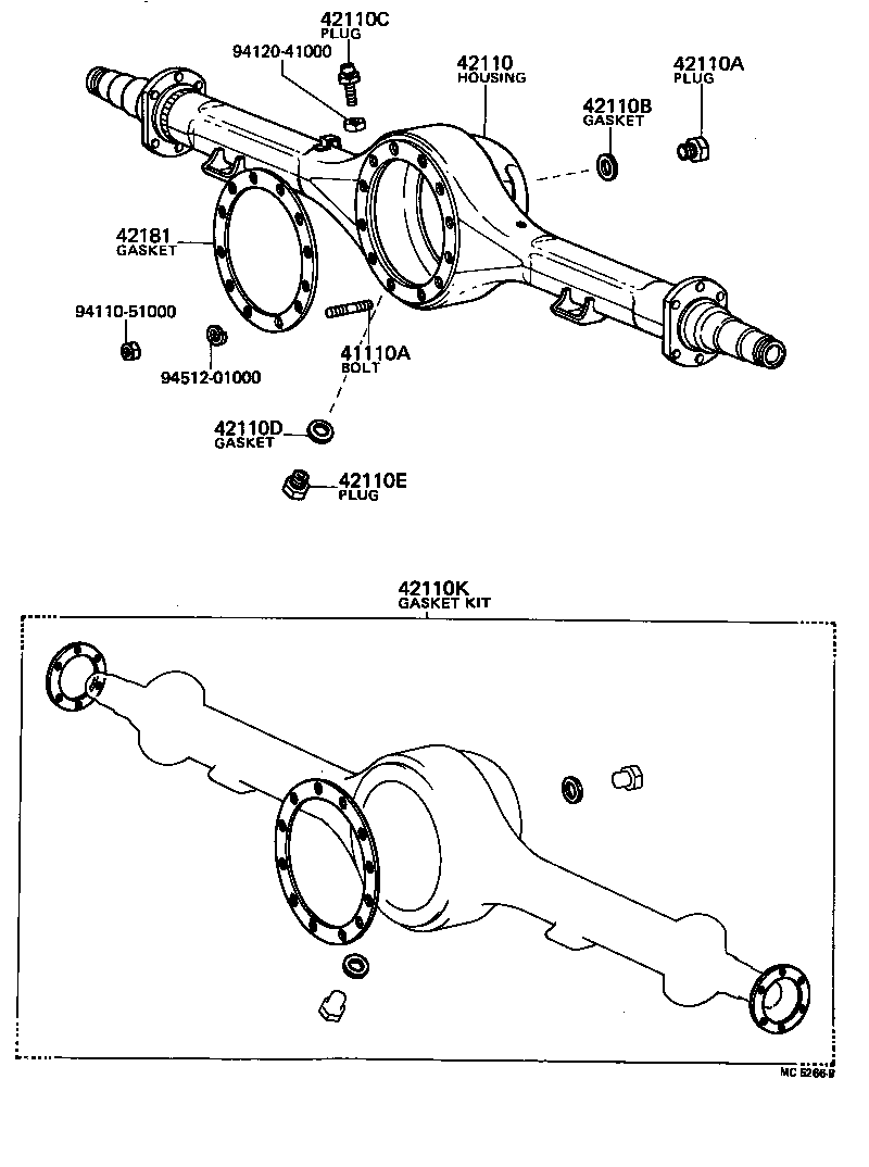  COASTER |  REAR AXLE HOUSING DIFFERENTIAL