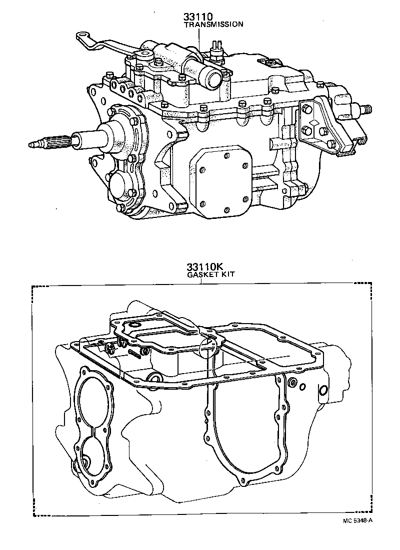  COASTER |  TRANSAXLE OR TRANSMISSION ASSY GASKET KIT MTM