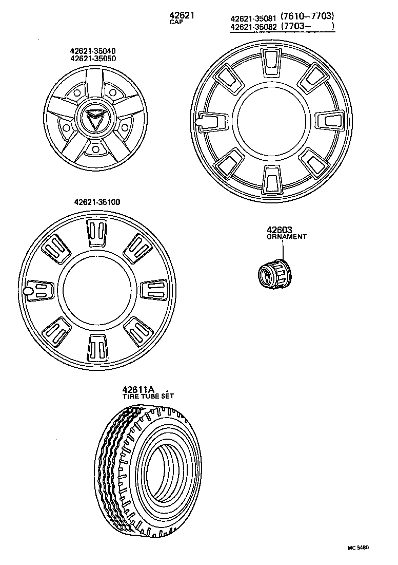  HILUX |  DISC WHEEL WHEEL CAP