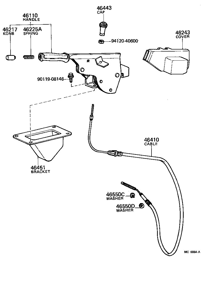  LAND CRUISER 40 |  PARKING BRAKE CABLE