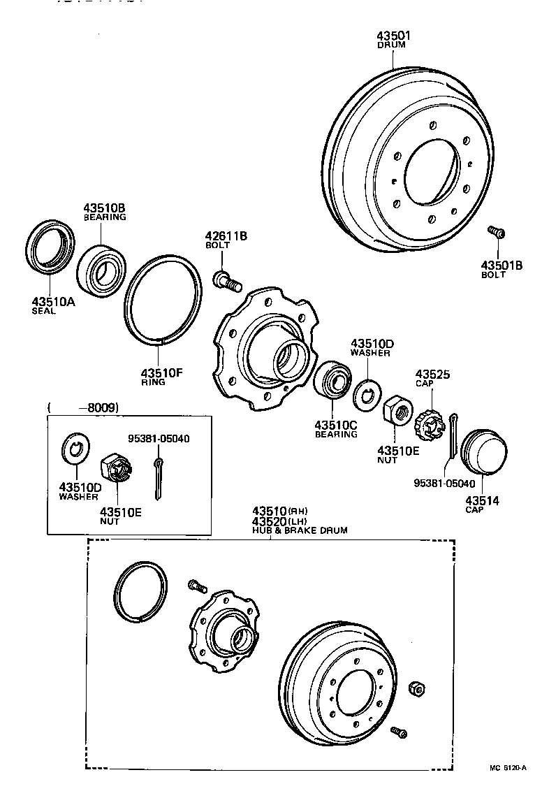  TOYOACE |  FRONT AXLE HUB