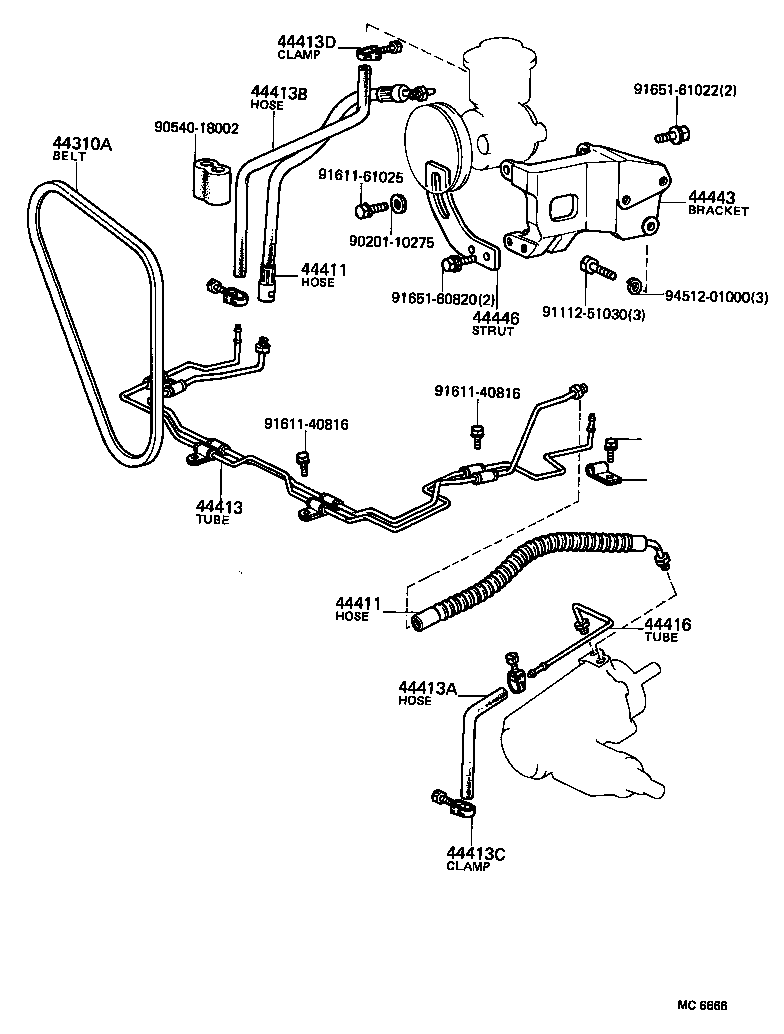  LAND CRUISER 40 |  POWER STEERING TUBE