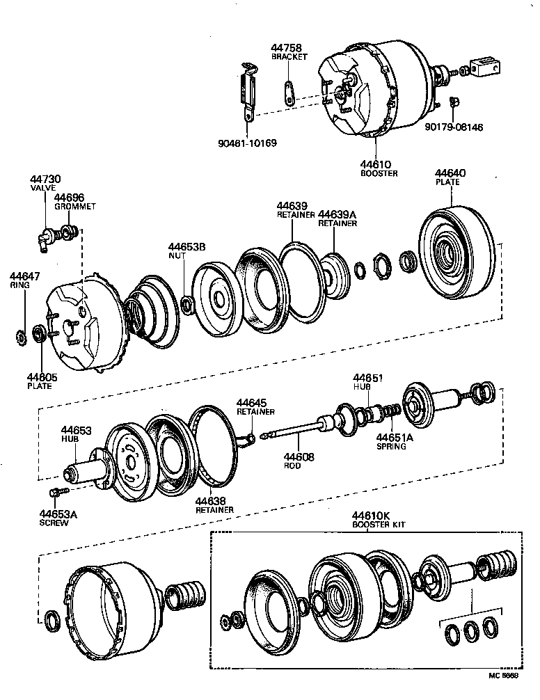  LAND CRUISER 40 |  BRAKE BOOSTER VACUUM TUBE