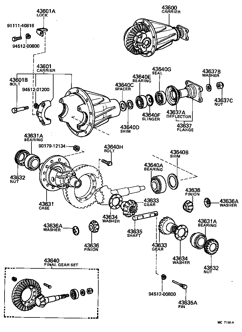  LAND CRUISER 60 |  FRONT AXLE HOUSING DIFFERENTIAL