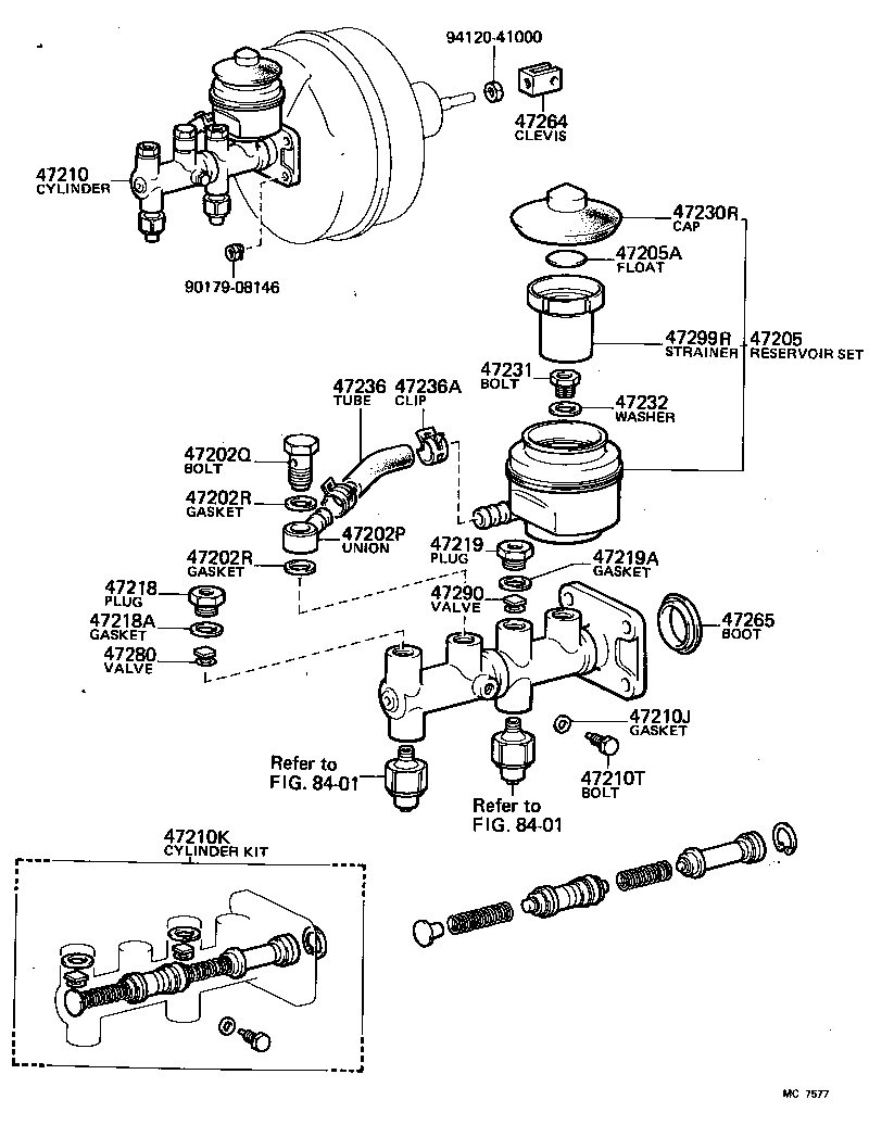  LAND CRUISER 40 |  BRAKE MASTER CYLINDER