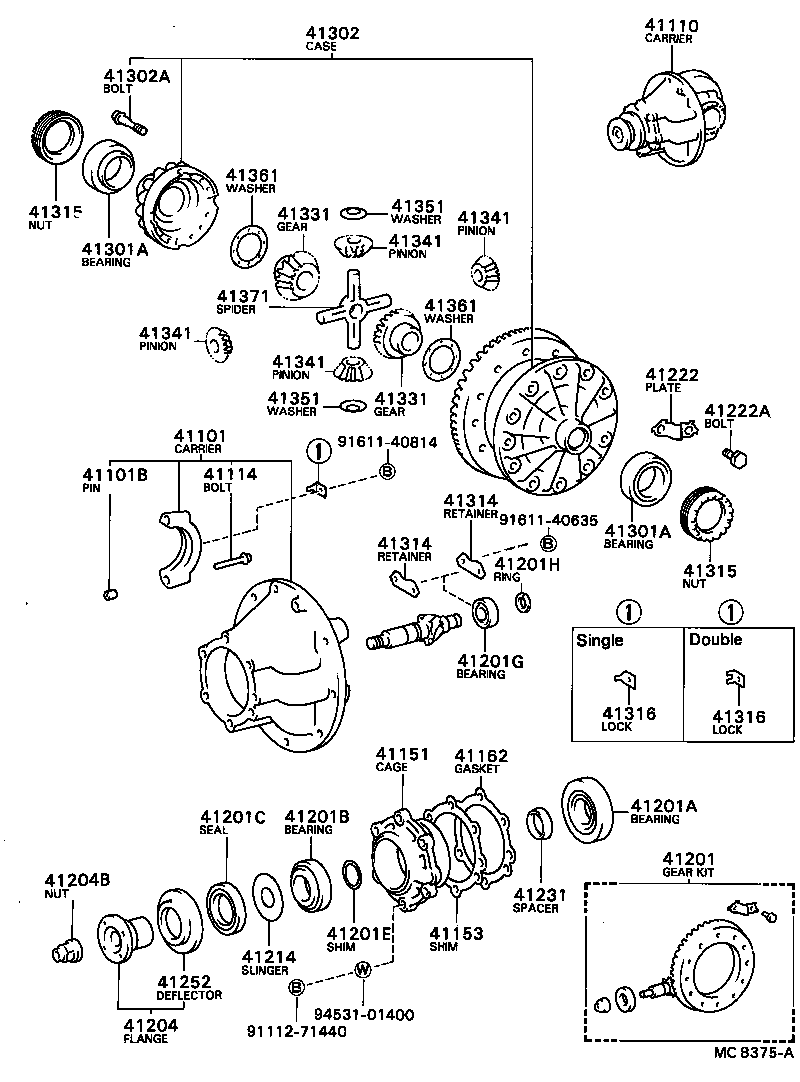  DYNA |  REAR AXLE HOUSING DIFFERENTIAL