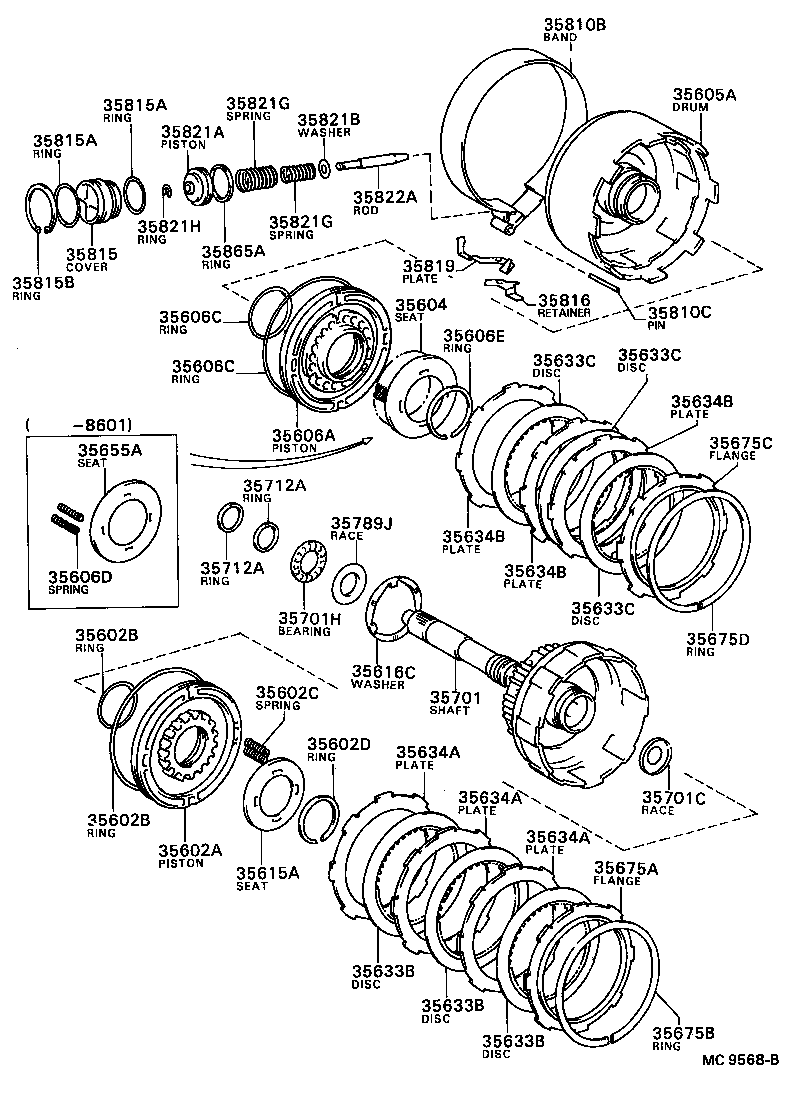 CAMRY |  BRAKE BAND MULTIPLE DISC CLUTCH ATM