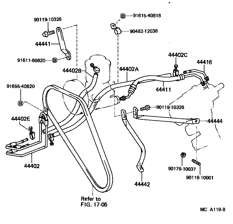  CROWN |  POWER STEERING TUBE