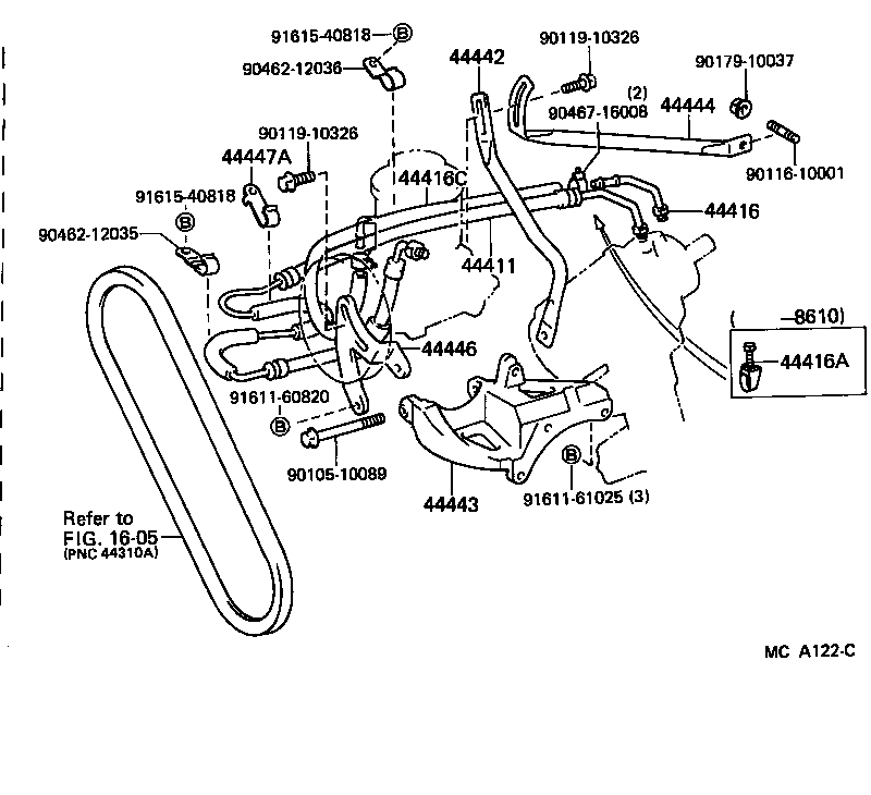  CROWN |  POWER STEERING TUBE