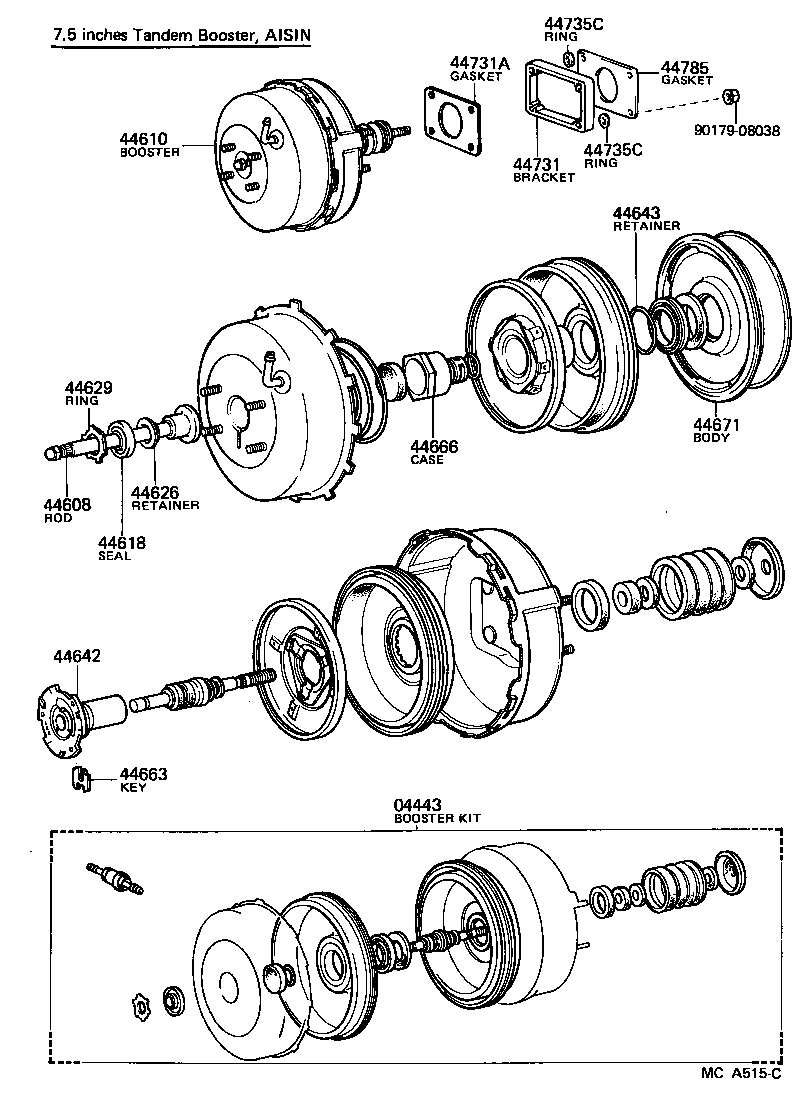  CROWN |  BRAKE BOOSTER VACUUM TUBE