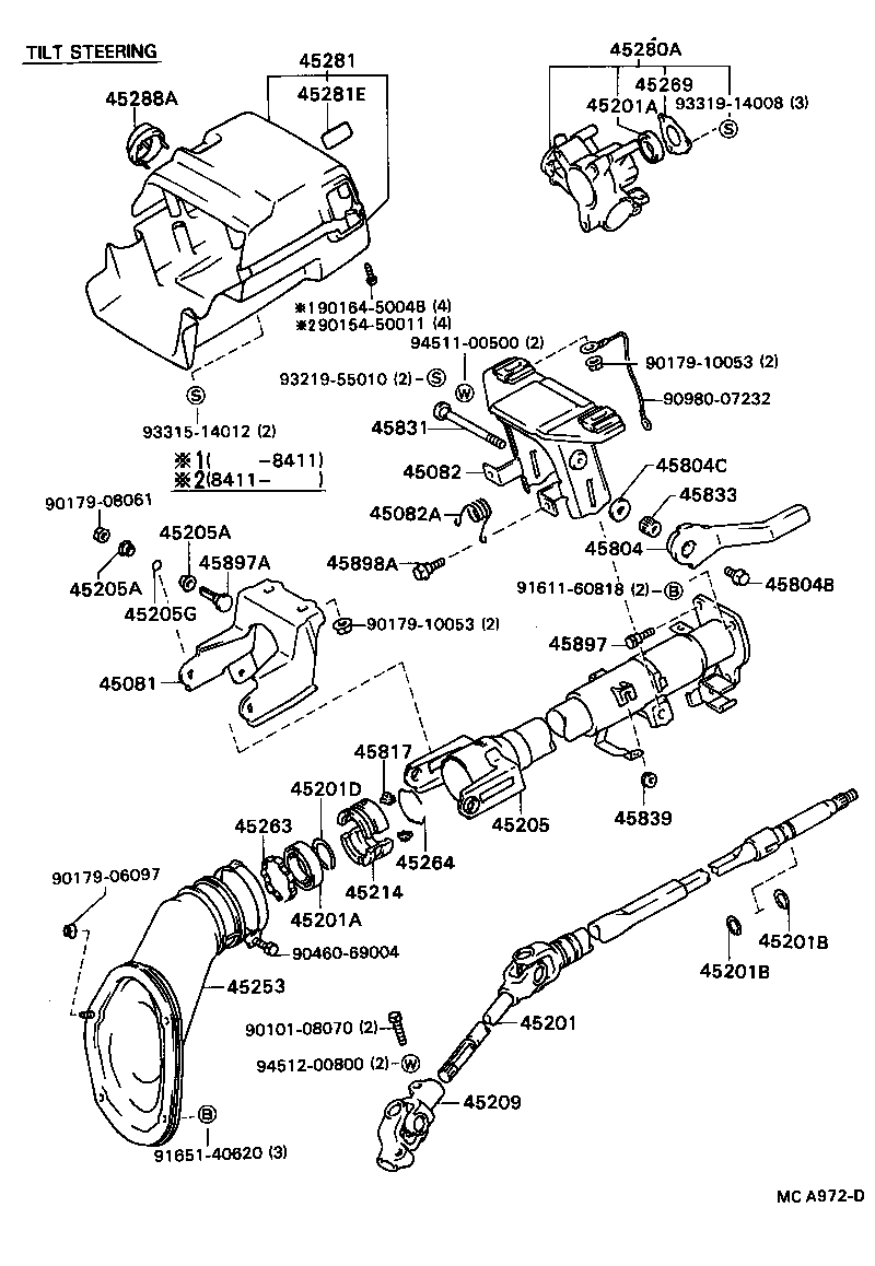  CAMRY |  STEERING COLUMN SHAFT