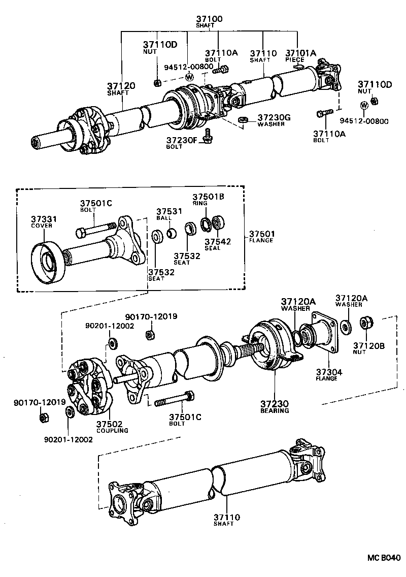  CRESSIDA |  PROPELLER SHAFT UNIVERSAL JOINT