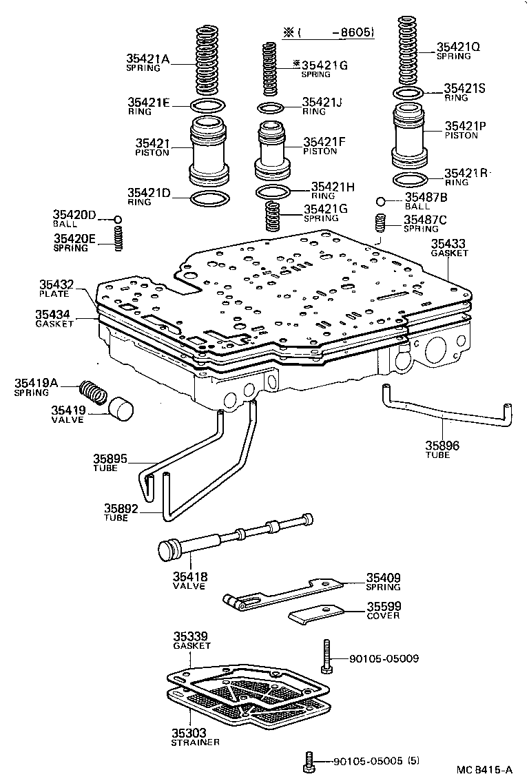  CRESSIDA |  VALVE BODY OIL STRAINER ATM