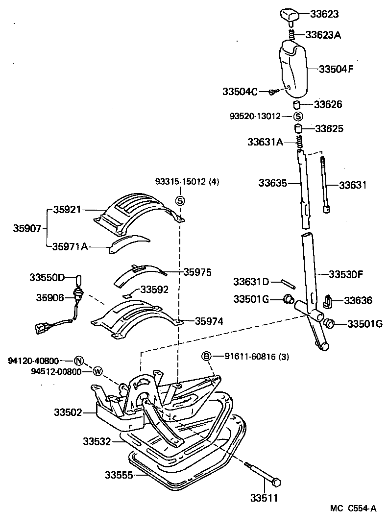  DYNA100 |  SHIFT LEVER RETAINER