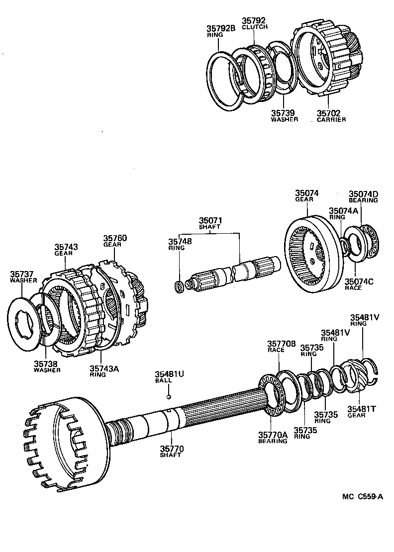  DYNA100 |  PLANETARY GEAR REVERSE PISTON COUNTER GEAR ATM